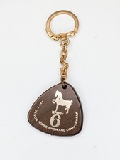 Vintage 1972 Devon Horse Show Country Fair WPVI TV 6 Keychain Faux Wood Grain picture