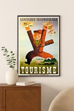 Loterie Nationale Tourisme Poster (1939) - Vintage Art Print 2x3 picture