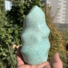 1000g Natural Amazonite Flame Polished Effect Healing Crystal picture
