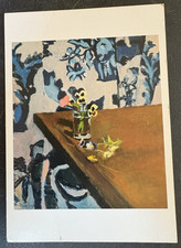 vtg postcard art Henri Matisse Pansies painting posted picture