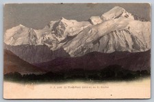 Mont Blanc Geneva View Vintage Postcard Jullien Freres Alpine Mountains picture
