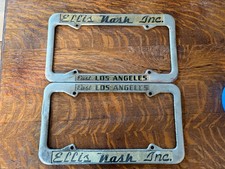 Old VTG East Los Angeles California Ellis Nash Dealership License Plate Frames picture