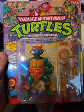 Vintage 1991 Teenage Mutant Ninja Turtle Michaelangelo RARE Back picture