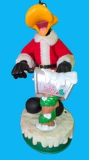 Vintage 1998 Daffy Duck Santa Christmas Animated Figure Warner Bros Holiday... picture