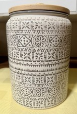 Target Threshold Kitchen Canister Large White Gray 2021 Genesis Discontinued picture