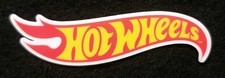 HOT WHEELS STICKER “ORIGINAL LOGO” 4” x 1 1/8” THICK BEAUTIFUL GLOSSY WATERPROOF picture