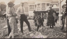 Long Beach CA Boardwalk Beach Scene 1926 Crescent Ice Cream - Original Photo picture