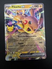 Pikachu ex 054/128 Italian 2026 Holographic EX 30’th Anniversary Pokemon  picture
