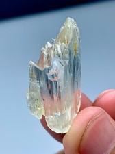 09 Gram Natural Etched Complex Mountain Shape Termination Yellow Kunzite Crystal picture