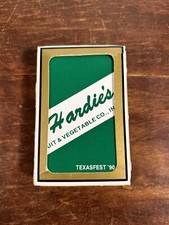VINTAGE HARDIE’S Fruit And Vegetable GEMACO Texasfest Playing Cards Original Box picture