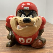 Vtg 1994 Looney Tunes Tazmanian Devil Taz Kansas City Chiefs NFL  Cookie Jar picture