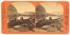 UTAH STEREOVIEW - Lake of Sounding Shore - AJ Russell 1870s picture