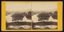 Photo:Paris France Bois de Boulogne Longchamp Windmill 1860s Stereo View picture