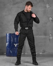 Tactical demi-season suit black 3in1, police suit 3in1, tactical uniform💛💙 picture