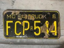 MISSOURI 1964 TRUCK LICENSE PLATE FCP 544 REMAKE (R) picture