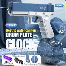Large Capacity-Blue Electric Water Gun Rechargeable Automatic Manual Spray Gun picture