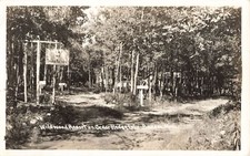 NW Bendon Interlochen Lake Ann MI RPPC 1950s WILDWOOD RESORT Vacation FUN 28 picture