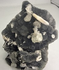 3.75 LB Natural Blue/Black Chalcedony W/ Apophylite & StilbiteCrystals,Minerals picture