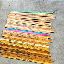 Chevrolet Vintage Dealer Advertising Wooden Rulers/Yardsticks Lot '61 '62 '67 picture
