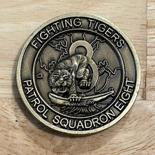 Challenge Coin Fighting Tigers Patrol Squadron Eight US Navy USN Military picture