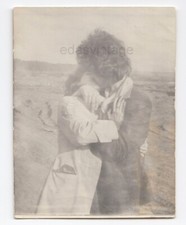 Passionate kiss Faceless couple kissing Love Embrace HANDS Intriguing vtg photo picture