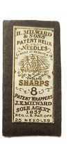 RARE H. Milward & Sons No 8 Sharps Helix Sewing Needles Ridditch NOS picture