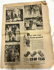 Vintage Part of Newspaper Yorkshire Observer Budget 20 Feb 1953 picture