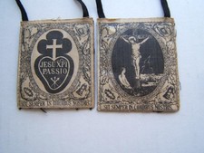 VINTAGE BLACK SCAPULAR OF THE PASSION picture