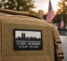 9/11 25th Anniversary We Remember Twin Towers Morale Patch picture