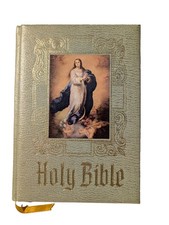 Catholic Holy Bible Confraternity Edition 1969-1970 - W/1979 Pope Visiting Card picture