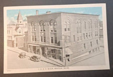 Madison Maine Vintage  Postcard IOOF Odd Fellow Building picture