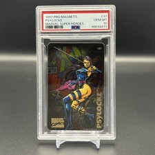 PSA 10 🚨 1997 Pro Magnets Marvel Super Heroes #37 Psylocke picture