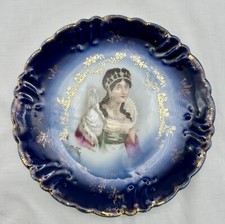 Antique Flo Blue Josephine Plate- 8 1/2 Inches picture