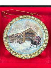 P Buckley Moss Ornament The Sleigh ride D1397/5000 Hanging 1998 picture