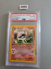 2000 WOTC Pokemon Neo Genesis 1st Edition Quilava Psa 10 English picture