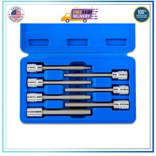 Neiko 10076A 3/8 Inch Drive Extra Long Metric Hex Bit Socket Set 7 Piece 3-10mm picture