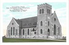 Schwenkfelder Church Palm PA Postcard H. Winslow Fegley Historical Series A-7 picture