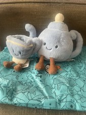 NEW JELLYCAT  Amuseables Seb Teacup and Vicky Teapot London Harrods Exclusive picture