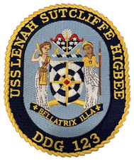Ship's crest patch of USS LENAH SUTCLIFFE HIGBEE (DDG 123) picture
