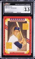 1990 DONRUSS #588 CARL YASTRZEMSKI CGC 3.5 picture