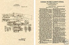 BROWNING AUTOMATIC RIFLE US Patent Art Print - BAR 1917 John Moses Bonnie Clyde picture