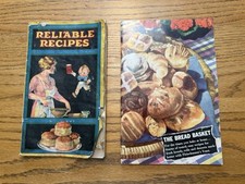 1920's Reliable Recipes Calumet Baking Powder + Bread Basket Fleischmann’s Yeast picture