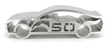FORD MUSTANG 50 Years 2014 Aluminum 2 Piece Paperweight Car Display picture