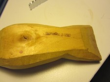 Vintage Hand Carved Painted Wood Bird Whistle Toy 5