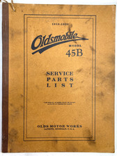 1919-20 OLDSMOBILE MODEL 45B AUTOMOBILE vintage car parts list OLDS MOTOR WORKS picture