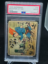 1940 Superman Gum #39 Disaster at the Mine PSA 2  picture