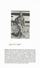 Bob Knapp Signed Photograph Test Pilot (d) Led first allied attack on Rome WWII picture