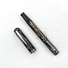 VTG Waterman Ink-Vue Lever Fountain Pen Silver Ray (No Nib) AS IS picture