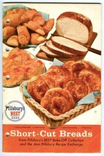 Vintage 1950s PILLSBURY's Short-Cut Breads COOKBOOK Advertising Recipe Booklet picture