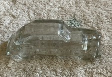 Vintage Clear Glass Car Streamlined 1940's Sedan Candy Container 4 9/16